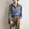 Tutte le match vintage eleganti blusas camicette donne in stile coreano top bianchi casual sciolti donne camicia a maniche lunghe autunnali