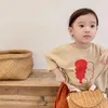Shirts HoneyCherry Girls Autumn Long-sleeved Shirt T-shirt Toddler Girl Clothes Fashion