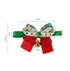 Dog Apparel Christmas Adjustable Bow Tie Dog Collars Dogs and Cat Collar with Bells for Small Medium Cats Pet Festival Supplies