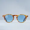 النظارات الشمسية Gregory Peck OV5186 Vintage Polarized Women Sun Glasses for Men Round Op Brand Box Origin