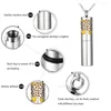 Pendant Necklaces Essential Oil Diffuser Necklace Locket And Container 2-in-1 Stainless Steel With 10 Color