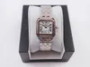 V6 Fashion Couples Diamond Watch avec chronomètre à quartz automatique en acier inoxydable de haute qualité pour dames avec un design étanche noble et élégant