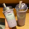 Water Bottles Double Stainless Steel Coffee Thermos Mug Silicone Portable Straw Car Vacuum Flask Travel Insulated 220830