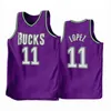كرة السلة رجال Giannis Antetokounmpo Jrue Holiday Khris Middleton Bobby Portis Brook Lopez Ibaka 2022-23 Classic Purple Edition Jersey