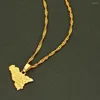Pendant Necklaces WANGAIYAO2022 Italy Sicily Map Necklace Lady Fashion Charm Collar Italian Fine Jewelry Friend Gift