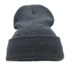 Capas de bola tricotaram chapéu de inverno- chapéu de chapéu de malha para mulheres homens