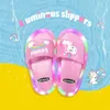 Slipper Kids Slippers Cartoon Kids Unicorn светодиодные тапочки детские сандалии для ванной комнаты детские туфли для девочек -мальчиков зажигают обувь малыш 220902