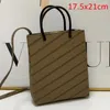 Small Tote Bag Coated Canvas Beige Brown Designer Hourglass Curvilinear Base Women Totes Signature Small East-west Shopper Bags Luxury Nappa Leather Lining