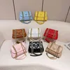 80% off Shoulder Bags sale handbags chain version solid color soft leather rhombic lattice embroidered thread Bag Fashion single shoulder bag