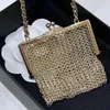 mini borsa tote designer di moda hardware con decorazione di perle borsa da donna diagonale con una spalla