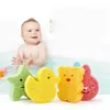 Rękawiczki do prania Baby Bath Prysznic Gąbka Śliczne zwierzęta pocieranie ciała kąpiel Kąpiel 4 colors Naturalny drewno miazga miękka bawełniana akcesoria łazienkowe 20220903 e3