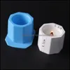 Craft Tools Craft Tools Hexagon Jar Round Candle Box Sile Molds For Handmade Cement Plaster Planter Pot Casting Mod Gard Homeindustry Dh32Q