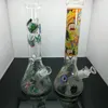 Tubos de vidro fumando fabricar cachimbo de vidro de adesivo espessado de netuda de vidro com uma altura de 35 cm