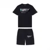 Trapstar heren shorts en t -shirt set tracksuits mode koppels handdoek borduurbrief heren set dames set dames set nek val star sweatshirt f2s f2s