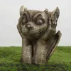 Oggetti decorativi Figurine Vilead Resina Gargoyle Figurine Vaso Arte Scultura Vaso da fiori Soggiorno all'aperto Giardino Ufficio Decorazione della casa Accessori T220902