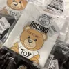 مصمم القمصان الصيفية للأطفال Tees Boys Girls Fashion Bear Letters Mosaic Printed Tops Kids Nasual Trendy Tshirts المزيد من الألوان الفاخرة جودة عالية الجودة