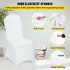 50 PCS Lot Wedding Chair Covers Spandex Stretch Slipcover för restaurang Bankett El Dining Party Universal Chair Cover Decorati271f