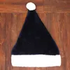 قبعة عيد الميلاد القزم القصيرة ذات اللون الأحمر الوردي اللون الأخضر الزرقاء الزرقاء عيد الميلاد سانتا كلوز القبعات للبالغين