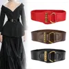 Belts Fashion Designe Women High Quality Stretch Cummerbunds Belt Ceinture Elastic Female Waistband Dress Wide Femme C M4z4