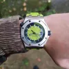 럭셔리 남성 기계식 시계 AP15703 로얄 오프 쇼어 클래식 스포츠 완전 자동 테이프 스위스 브랜드 손목 시계