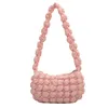 Evening Bags Pleated Fashion Hand-held Pillow Ring-block Cloud Shoulder Crossbody Ladies Bag