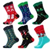 Christmas Socks Women Men High Quality Cotton Happy Personality Cartoon Winter Autumn Long Sock