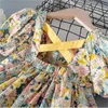 幼児の女の赤ちゃんのドレス服夏の半袖女の子の服のための花のプリンセスバースデードレス薄衣装ドレス20220903 e3