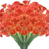 واحدة من الزهور المزيفة مصغرة Convolvulaceae 5 ينبع لكل حفنة محاكاة الصباح مجد البلاستيك لورقة الزفاف المركزية