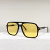 Солнцезащитные очки женский роскошный дизайнерский бренд двойной мост для женщин ретро -квадратный авиационный солнечный очки солнцезащитные очки