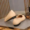 신발 여자 기본 펌프 2021 두 컬러 스 플라이 싱 클래식 활 발레 작업 신발 대형 트위드 로우 힐 패션 여성 신발 펌프 210331231E