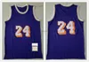 Jerseys de basket-ball rétro 32 Earvin # 24 Johnson James West Chamberlain Worthy Jersey cousé 1996-97 2003 2004-05