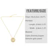 Colliers pendants Round Disc garçons et filles Collier Couple de bijoux Copper Cz Crystal Chain Fashion Family Family Gifts Nker02