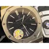 ROYA1 0AK AP15400 WATCH SAPPHIRE CRYSTAL SIZE 41 مم × 10 مم مجهز بحركة ميكانيكية أوتوماتيكية مستوردة بالكامل GGAA