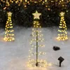 سلاسل 2022 عيد الميلاد فانوس LED LED Solar Light Decoration Holiday Garden Star في الهواء الطلق الأضواء