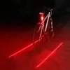 5 LED 2 Lasers Bike Laser Light Bicycle Rear Tail Lamp Cycling Safety Led Flash230N6411307