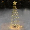 سلاسل 2022 عيد الميلاد فانوس LED LED Solar Light Decoration Holiday Garden Star في الهواء الطلق الأضواء