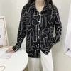 Женские блузки повседневные рубашки Женская свободная печать уличная одежда весенняя женщина летняя блузка винтаж с длинным рукавом топ