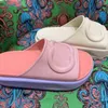 2022 두꺼운 바닥 해변 슬리퍼 패션 여름 여름 여성 뉴 에바 두꺼운 솔로드 마이애미 슬라이드 디자이너 여름 평평한 샌들 하우스 하우스 핑크 흰색 오리지널 박스