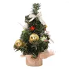 クリスマスの装飾20cmミニツリーアリティフィリアルデスクトップクリスマスホームエルショッピングモール装飾用ナビダッドギフト