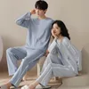 Womens Sleepwear Young Lover Pajamas Set Cotton Women Longsleeved Autumn Winter Pyjama Loose Home Men Couple Pijama Set Sleepwear Top Men Pant 220902