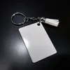 Sublimation Blank Keychains Party Favor Wood Thermal Transfer Keychain Pendant Dekorativ etikett f￶r DIY Party Supplies 903