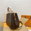 Torby wieczorowe 2022 Projektanci luksurysów torebki torebki M41053 Kobiety Tote Brand Letter Expossing Skórzane ramię Montigne Bag