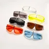 Güneş gözlüğü 2022 Moda Büyük Boy Rüzgar Geçirmez Kadınlar Lüks Tasarımcı Şeffaf Lens Gözlük Erkekler Tek Parça Gözlük UV400