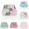 Fashion Flower Imprimindo moedas Busés Girl Hasp Wallet Ladies Clutch Alterne bolsa feminina Mini dinheiro bolsa de couro pu PU