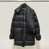 Piumino da uomo Parka Piumino invernale ispessito Donna Tinta unita Cerniera Casual Gioventù Unisex Piumino nero 220902