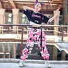 Bühnenbekleidung Kindertag Jazz Dance Hip-Hop Camouflage Overalls Hosen Anzug Mädchen Sommer Tide Modern Hip Hop Rave Clothes DN11818