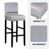 Housses de chaise 1/2/4/6 pièces 6 couleurs PU tissu imperméable couverture de barre housse de siège protecteur pour El Banquet à manger