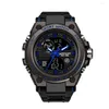 腕時計の高級サンダメンズスポーツウォッチデュアルディスプレイアナログデジタルLED電子リストウォッチファッション