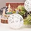 Décoration de fête Adornos Navidad 2022, boule de noël, décorations d'arbre, cadeau d'année, en plastique Transparent