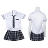 Clothing Sets Women Sexy Cosplay Student Uniform Dress Suit Set Japanese Sailor School Girls Costume Skirt Korean High3742695